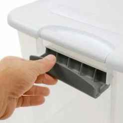 Sterilite 19889804 Clear Storage Tote With Lid 70 Quart 26-1/8x16-1/4x13-1/2 - Pkg Qty 4 -Containers & Organizers Sales Store 269462 04