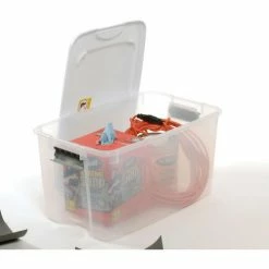 Sterilite 19889804 Clear Storage Tote With Lid 70 Quart 26-1/8x16-1/4x13-1/2 - Pkg Qty 4 -Containers & Organizers Sales Store 269462 06