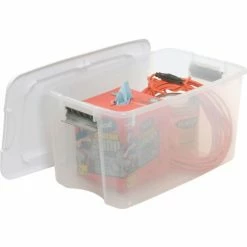 Sterilite 19889804 Clear Storage Tote With Lid 70 Quart 26-1/8x16-1/4x13-1/2 - Pkg Qty 4 -Containers & Organizers Sales Store 269462 07