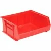 Global Industrial™ Plastic Stack & Hang Bin, 16-1/2"W x 14-3/4"D x 7"H, Red - Pkg Qty 6