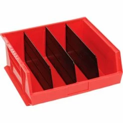 Global Industrial™ Plastic Stack & Hang Bin, 16-1/2"W x 14-3/4"D x 7"H, Red - Pkg Qty 6 -Containers & Organizers Sales Store 269686RD 07