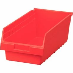 Akro-Mils ShelfMax® Plastic Nesting Storage Shelf Bin 30088 - 8-3/8"W x 17-7/8"D x 6"H Red - Pkg Qty 8
