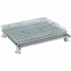 Nashville Wire Products Folding Wire Container GC324028S4L 40x32x34-1/2 3000-4000 Lb. Cap with Lid -Containers & Organizers Sales Store 269749 02