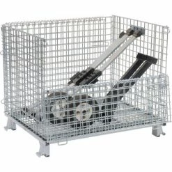 Nashville Wire Products Folding Wire Container GC324028S4L 40x32x34-1/2 3000-4000 Lb. Cap with Lid -Containers & Organizers Sales Store 269749 10