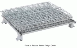 Nashville Wire Products Folding Wire Container GC324028S4L 40x32x34-1/2 3000-4000 Lb. Cap with Lid -Containers & Organizers Sales Store 269749 2wco
