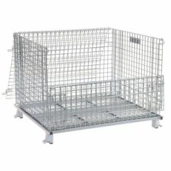 Nashville Wire Products Folding Wire Container GC404830S4L 48x40x36-1/2 3000-4000 Lbs.Cap.Drop Gate 48" w/Lid 21 Nashville Wire Products Folding Wire Container GC404830S4L 48x40x36-1/2 3000-4000 Lbs.Cap.Drop Gate 48" w/Lid -Containers & Organizers Sales Store 269751 02