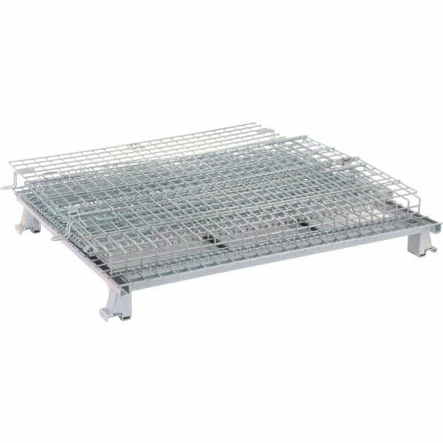 Nashville Wire Products Folding Wire Container GC404830S4L 48x40x36-1/2 3000-4000 Lbs.Cap.Drop Gate 48" w/Lid 4 Nashville Wire Products Folding Wire Container GC404830S4L 48x40x36-1/2 3000-4000 Lbs.Cap.Drop Gate 48" w/Lid - Image 4