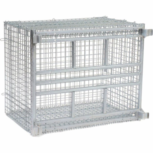 Nashville Wire Products Folding Wire Container GC404830S4L 48x40x36-1/2 3000-4000 Lbs.Cap.Drop Gate 48" w/Lid 5 Nashville Wire Products Folding Wire Container GC404830S4L 48x40x36-1/2 3000-4000 Lbs.Cap.Drop Gate 48" w/Lid - Image 5