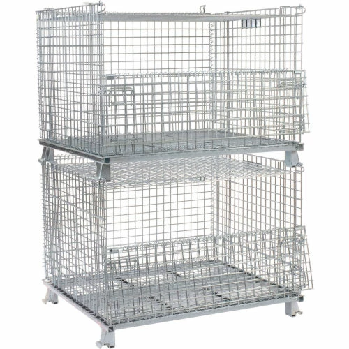 Nashville Wire Products Folding Wire Container GC404830S4L 48x40x36-1/2 3000-4000 Lbs.Cap.Drop Gate 48" w/Lid 15 Nashville Wire Products Folding Wire Container GC404830S4L 48x40x36-1/2 3000-4000 Lbs.Cap.Drop Gate 48" w/Lid - Image 15