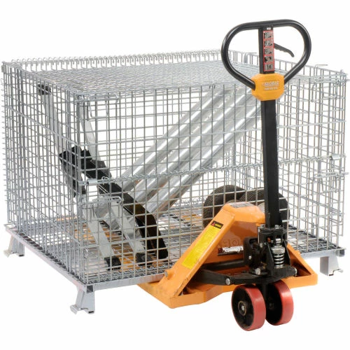 Nashville Wire Products Folding Wire Container GC404830S4L 48x40x36-1/2 3000-4000 Lbs.Cap.Drop Gate 48" w/Lid 19 Nashville Wire Products Folding Wire Container GC404830S4L 48x40x36-1/2 3000-4000 Lbs.Cap.Drop Gate 48" w/Lid - Image 19