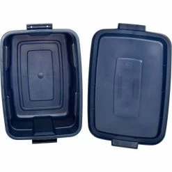 Rubbermaid® Roughneck™ Tote 14 Gallon 23-7/8 x 15-7/8 x 12-1/4 Dark Indigo Metallic - Pkg Qty 6 -Containers & Organizers Sales Store 269994 07