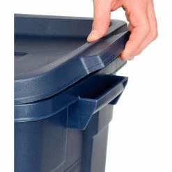 Rubbermaid® Roughneck™ Tote 14 Gallon 23-7/8 x 15-7/8 x 12-1/4 Dark Indigo Metallic - Pkg Qty 6 -Containers & Organizers Sales Store 269994 09