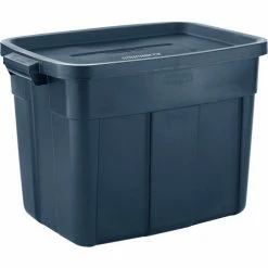Rubbermaid® Roughneck™ Tote 18 Gallon 23-7/8 x 15-7/8 x 16-3/8 Dark Indigo Metallic - Pkg Qty 12