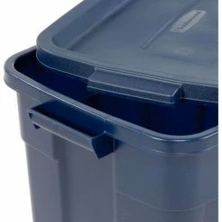 Rubbermaid® Roughneck™ Tote 18 Gallon 23-7/8 x 15-7/8 x 16-3/8 Dark Indigo Metallic - Pkg Qty 12 -Containers & Organizers Sales Store 269995 08
