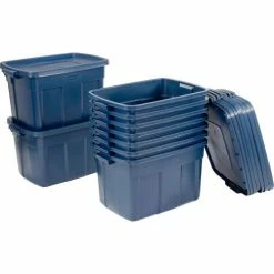 Rubbermaid® Roughneck™ Tote 25 Gallon 28-7/8 x 19-7/8 x 16-3/4 Dark Indigo Metallic - Pkg Qty 6 -Containers & Organizers Sales Store 269996 10