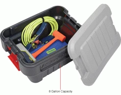 Rubbermaid® ActionPacker™ Lockable Storage Box 8 Gallon 20 x 14-5/8 x 12 - Pkg Qty 4 -Containers & Organizers Sales Store 269997IN 2wco