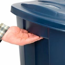 Rubbermaid® Roughneck™ Jumbo Storage Tote 40 Gallon 36-7/8x21-3/16x18-5/16 Indigo Metal - Pkg Qty 6 -Containers & Organizers Sales Store 270146 05