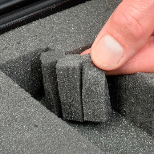 Western Case Plastic Protective Storage Cases with Pinch Tear Foam, 10"x7-1/2"x2-3/4", Black 2 Western Case Plastic Protective Storage Cases with Pinch Tear Foam, 10"x7-1/2"x2-3/4", Black - Image 2