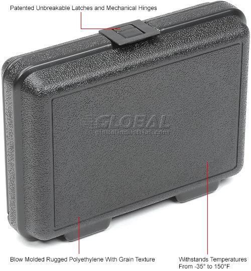 Western Case Plastic Protective Storage Cases with Pinch Tear Foam, 10"x7-1/2"x2-3/4", Black 10 Western Case Plastic Protective Storage Cases with Pinch Tear Foam, 10"x7-1/2"x2-3/4", Black - Image 10