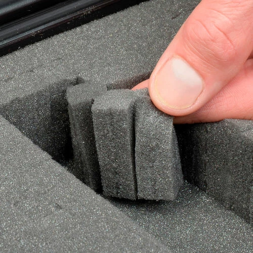 Western Case Plastic Protective Storage Cases with Pinch Tear Foam, 13-1/2"x10"x3-3/4", Black 2 Western Case Plastic Protective Storage Cases with Pinch Tear Foam, 13-1/2"x10"x3-3/4", Black - Image 2