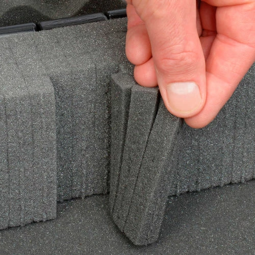 Western Case Plastic Protective Storage Cases with Pinch Tear Foam, 17"x12"x5-1/2", Black 2 Western Case Plastic Protective Storage Cases with Pinch Tear Foam, 17"x12"x5-1/2", Black - Image 2