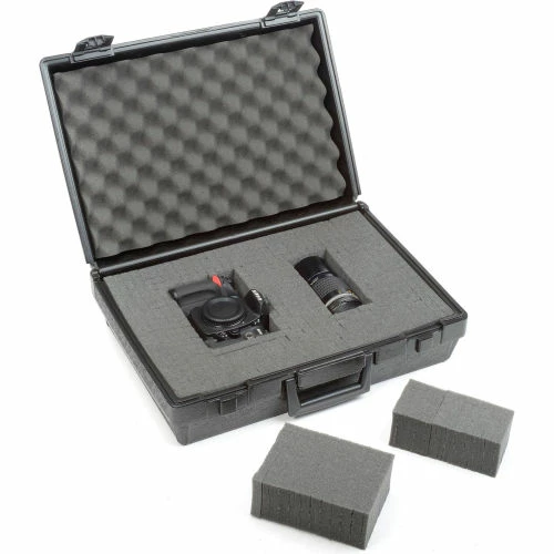 Western Case Plastic Protective Storage Cases with Pinch Tear Foam, 17"x12"x5-1/2", Black 3 Western Case Plastic Protective Storage Cases with Pinch Tear Foam, 17"x12"x5-1/2", Black - Image 3