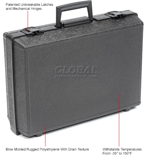 Western Case Plastic Protective Storage Cases with Pinch Tear Foam, 17"x12"x5-1/2", Black 11 Western Case Plastic Protective Storage Cases with Pinch Tear Foam, 17"x12"x5-1/2", Black - Image 11
