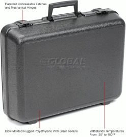 Western Case Plastic Protective Storage Cases with Pinch Tear Foam, 19"x14"x6", Black -Containers & Organizers Sales Store 270233 2wco