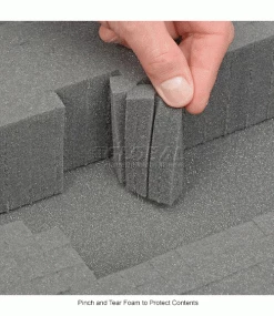 Western Case Plastic Protective Storage Cases with Pinch Tear Foam, 27-1/2"x16"x7", Black -Containers & Organizers Sales Store 270234 3wco