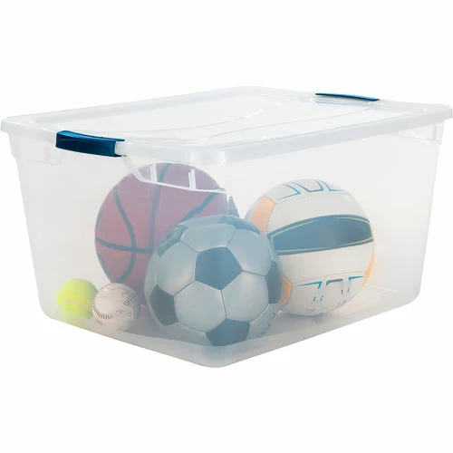 Rubbermaid® Cleverstore™ Clear Latching Storage Tote w/Lid 71 Quart 23-1/2x18-5/8x12-1/4 - Pkg Qty 4 4 Rubbermaid® Cleverstore™ Clear Latching Storage Tote w/Lid 71 Quart 23-1/2x18-5/8x12-1/4 - Pkg Qty 4 - Image 4