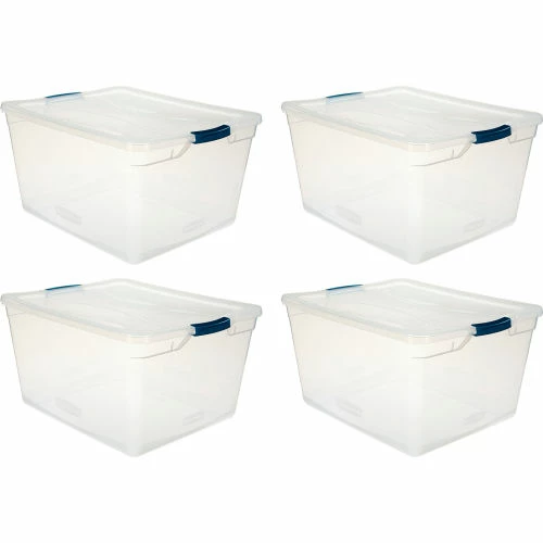 Rubbermaid® Cleverstore™ Clear Latching Storage Tote w/Lid 71 Quart 23-1/2x18-5/8x12-1/4 - Pkg Qty 4 8 Rubbermaid® Cleverstore™ Clear Latching Storage Tote w/Lid 71 Quart 23-1/2x18-5/8x12-1/4 - Pkg Qty 4 - Image 8