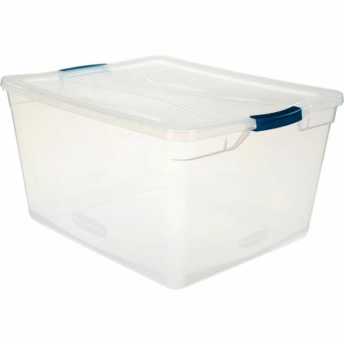 Rubbermaid® Cleverstore™ Clear Latching Storage Tote w/Lid 71 Quart 23-1/2x18-5/8x12-1/4 - Pkg Qty 4 1 Rubbermaid® Cleverstore™ Clear Latching Storage Tote w/Lid 71 Quart 23-1/2x18-5/8x12-1/4 - Pkg Qty 4