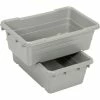 Buckhorn Cross Stack Jumbo Lug 34305GRAY - 25"L x 16"W x 8-1/2"H Gray - Pkg Qty 6