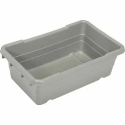 Buckhorn Cross Stack Jumbo Lug 34305GRAY - 25"L x 16"W x 8-1/2"H Gray - Pkg Qty 6 -Containers & Organizers Sales Store 270263GY 03