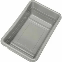 Buckhorn Cross Stack Jumbo Lug 34305GRAY - 25"L x 16"W x 8-1/2"H Gray - Pkg Qty 6 -Containers & Organizers Sales Store 270263GY 04