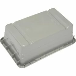 Buckhorn Cross Stack Jumbo Lug 34305GRAY - 25"L x 16"W x 8-1/2"H Gray - Pkg Qty 6 -Containers & Organizers Sales Store 270263GY 05
