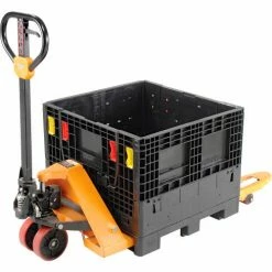 Global Industrial™ Folding Bulk Shipping Container, 32"Lx30"Wx25"H, 1800 Lb. Capacity, Black -Containers & Organizers Sales Store 270284 04