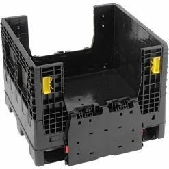 Global Industrial™ Folding Bulk Shipping Container, 32"Lx30"Wx25"H, 1800 Lb. Capacity, Black -Containers & Organizers Sales Store 270284 05