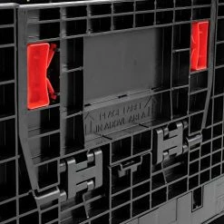 Global Industrial™ Folding Bulk Shipping Container, 32"Lx30"Wx25"H, 1800 Lb. Capacity, Black -Containers & Organizers Sales Store 270284 09