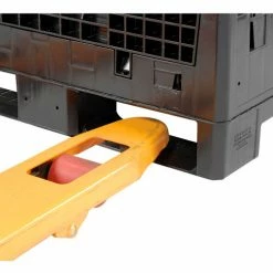 Global Industrial™ Folding Bulk Shipping Container, 32"Lx30"Wx25"H, 1800 Lb. Capacity, Black -Containers & Organizers Sales Store 270284 11