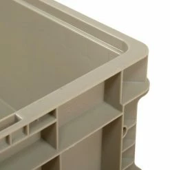 Global Industrial™ Stackable Straight Wall Container, Solid, 24"Lx22"Wx7"H, Gray -Containers & Organizers Sales Store 270290 02