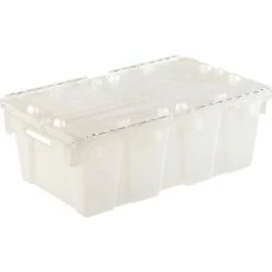 ORBIS Flipak® Attached Lid Container FP075 -19-7/8 x 11-3/4 x 7-1/4, Clear