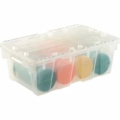 ORBIS Flipak® Attached Lid Container FP075 -19-7/8 x 11-3/4 x 7-1/4, Clear 11 ORBIS Flipak® Attached Lid Container FP075 -19-7/8 x 11-3/4 x 7-1/4, Clear -Containers & Organizers Sales Store 270296 02