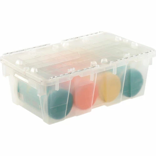 ORBIS Flipak® Attached Lid Container FP075 -19-7/8 x 11-3/4 x 7-1/4, Clear 3 ORBIS Flipak® Attached Lid Container FP075 -19-7/8 x 11-3/4 x 7-1/4, Clear - Image 3