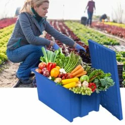 Global Industrial™ Stack and Nest Storage Container SNT180 No Lid 18 x 11 x 6, Blue - Pkg Qty 6 -Containers & Organizers Sales Store 274311BLC 18