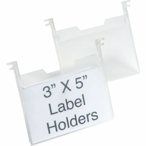 Quantum Storage Systems SNH010 3" x 5" Clear Plastic Label Holder Price for Pack of 6 5 Quantum Storage Systems SNH010 3" x 5" Clear Plastic Label Holder Price for Pack of 6 - Image 5
