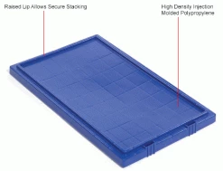 Global Industrial™ Lid LID181 for Stack and Nest Storage Container SNT180, SNT185, Blue - Pkg Qty 6 -Containers & Organizers Sales Store 274321BL 1wco