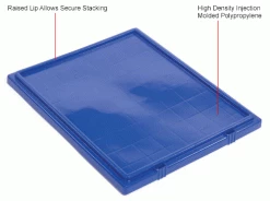 Global Industrial™ Lid LID231 for Stack and Nest Storage Container SNT225, SNT230, Blue - Pkg Qty 3 -Containers & Organizers Sales Store 274325BL 1wco