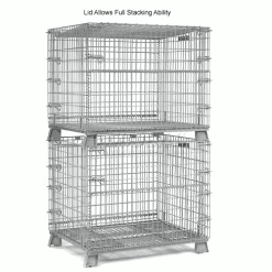 Global Industrial™ 32 X 40 Folding Wire Container Accessory Lid-Hinged -Containers & Organizers Sales Store 275975 3wco 2