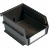 LocBin™ 4-1/8"L x 5-3/8"W x 3"H Brown Stacking, Hanging, Interlocking Polypropylene Bins, 6 CT